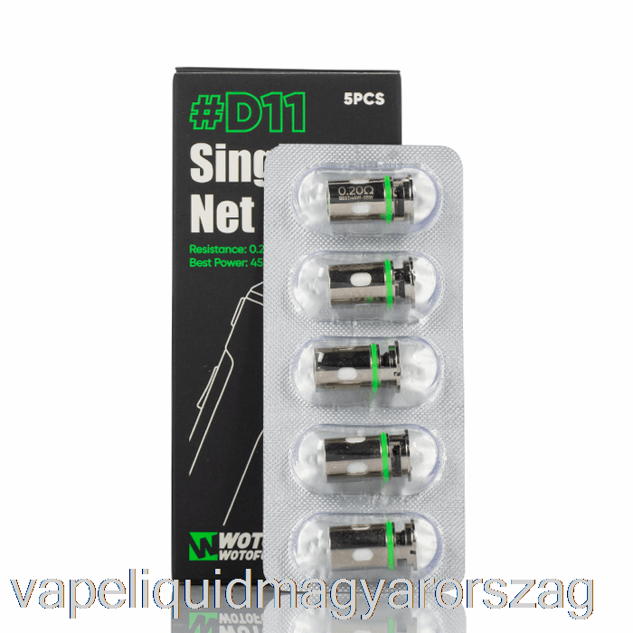 Wotofo Manik Cseretekercsek D11 Single Net Coils Vape Liquid